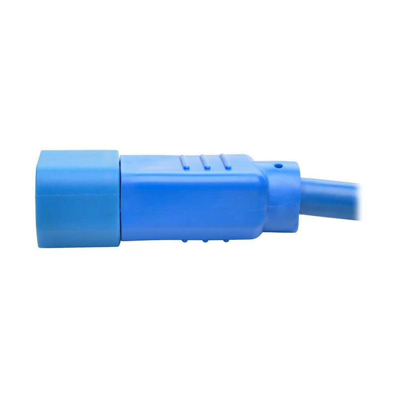 Tripp Lite Standard Computer Power Extension Cord, 10A, 18 AWG (IEC-320-C14 to IEC-320-C13), Blue, 2 ft. (P004-002-ABL) - Image 5